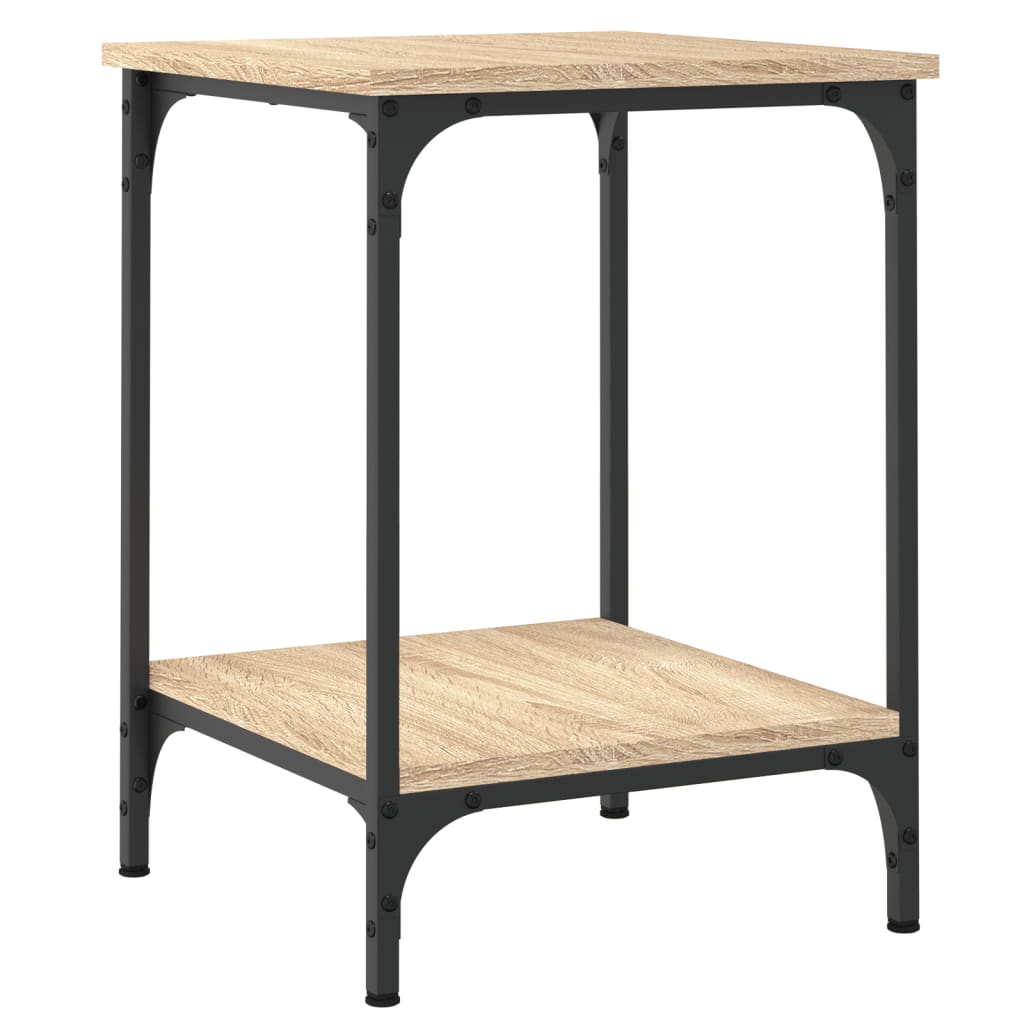 vidaXL Table basse chêne Sonoma 40x40x55 cm bois d'ingénierie