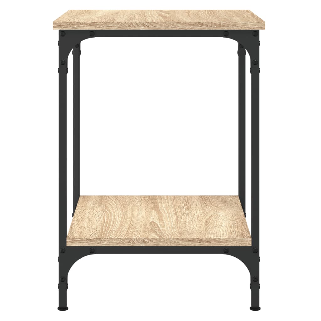 vidaXL Table basse chêne Sonoma 40x40x55 cm bois d'ingénierie