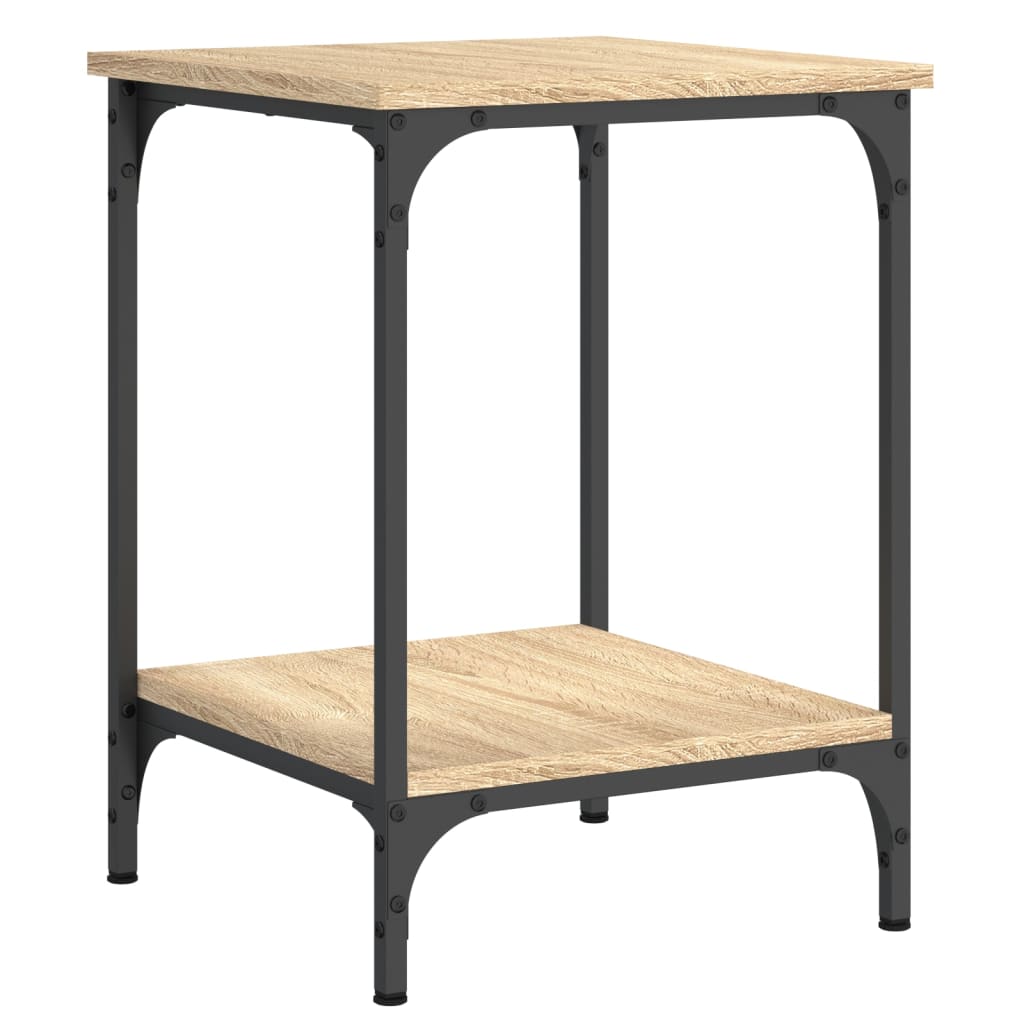 vidaXL Table basse chêne Sonoma 40x40x55 cm bois d'ingénierie