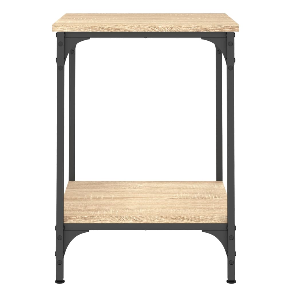 vidaXL Table basse chêne Sonoma 40x40x55 cm bois d'ingénierie