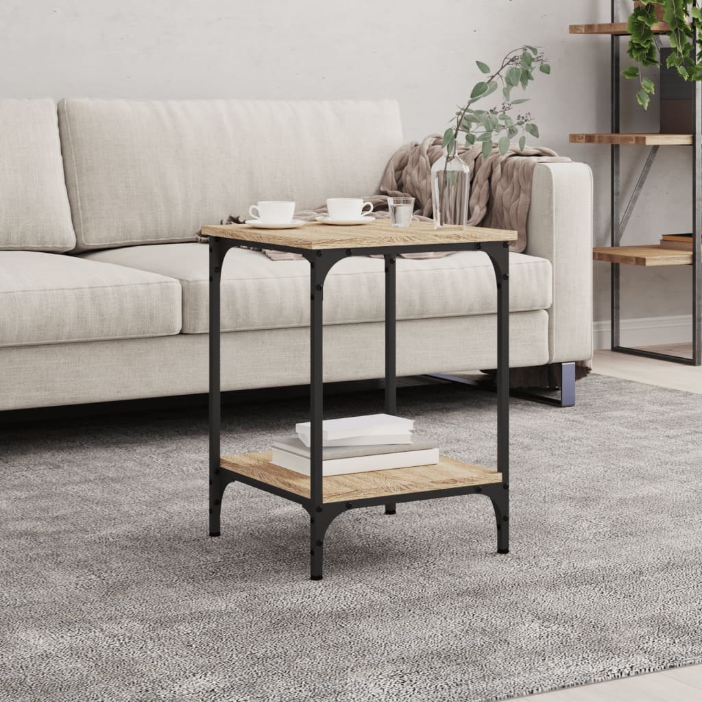 vidaXL Table basse chêne Sonoma 40x40x55 cm bois d'ingénierie