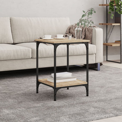 vidaXL Table basse chêne Sonoma 40x40x55 cm bois d'ingénierie