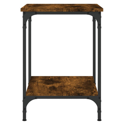 vidaXL Table basse chêne fumé 40x40x55 cm Bois d'ingénierie