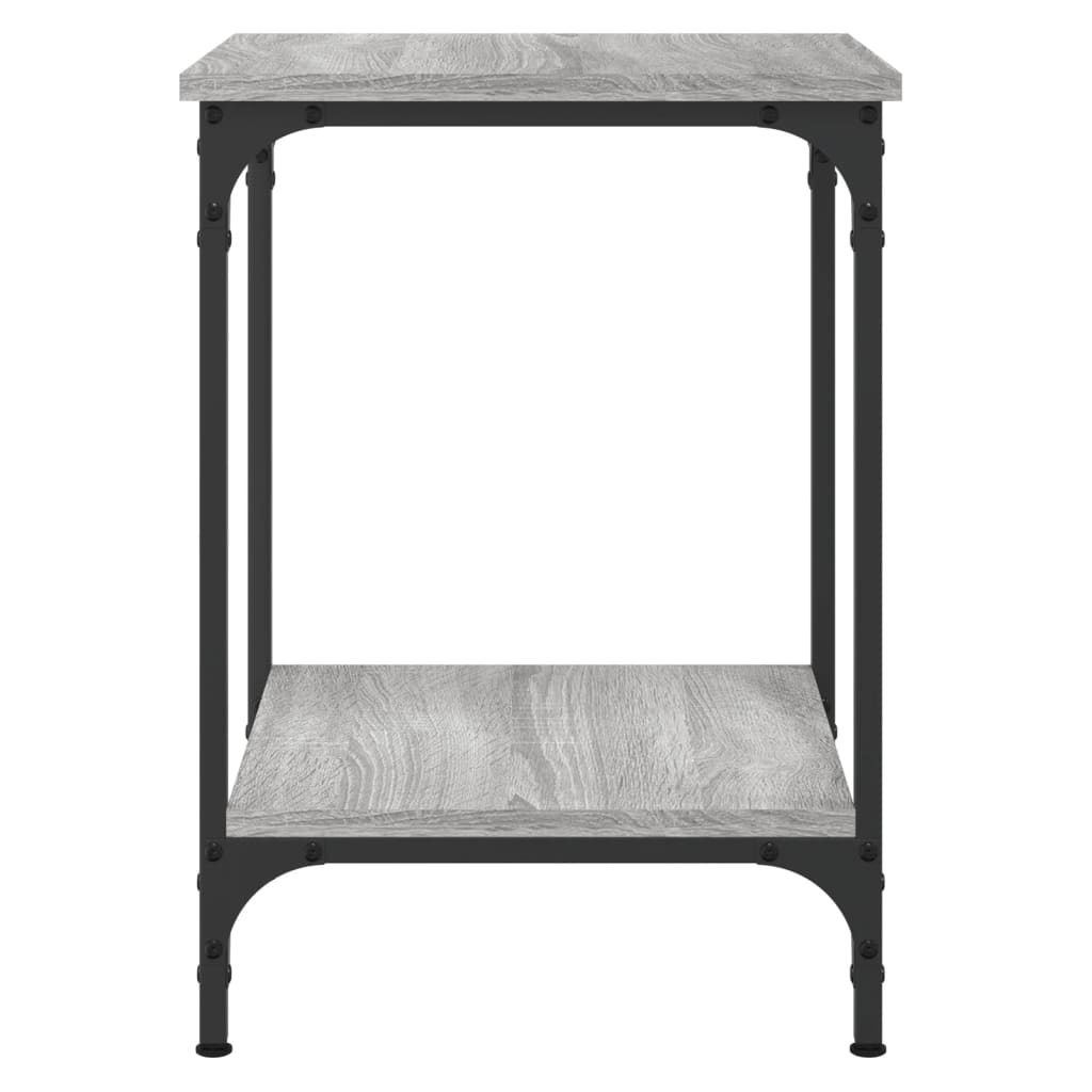 vidaXL Table basse gris Sonoma 40x40x55 cm en bois d'ingénierie