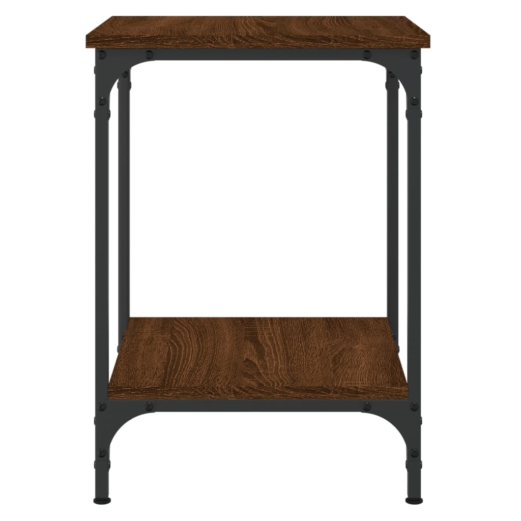 vidaXL Table basse marron aspect chêne 40x40x55 cm Bois d'ingénierie