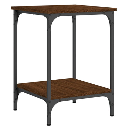 vidaXL Table basse marron aspect chêne 40x40x55 cm Bois d'ingénierie