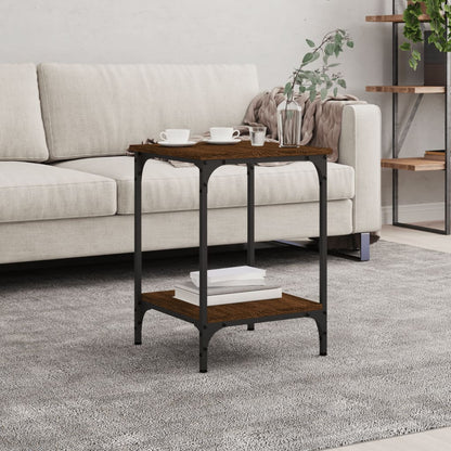 vidaXL Table basse marron aspect chêne 40x40x55 cm Bois d'ingénierie