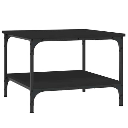 vidaXL Table basse noire 55x55x40 cm Aggloméré
