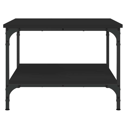 vidaXL Table basse noire 55x55x40 cm Aggloméré