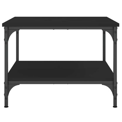 vidaXL Table basse noire 55x55x40 cm Aggloméré