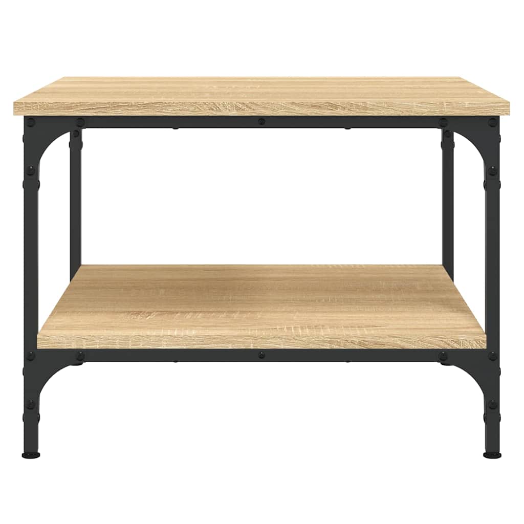 vidaXL Table basse chêne Sonoma 55x55x40 cm aggloméré