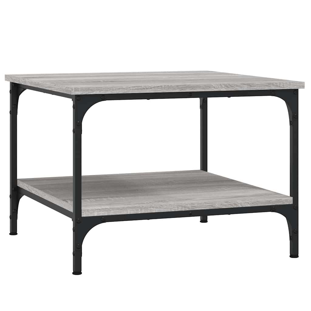 vidaXL Table basse gris Sonoma 55x55x40 cm aggloméré
