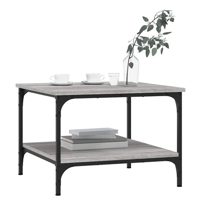 vidaXL Table basse gris Sonoma 55x55x40 cm aggloméré