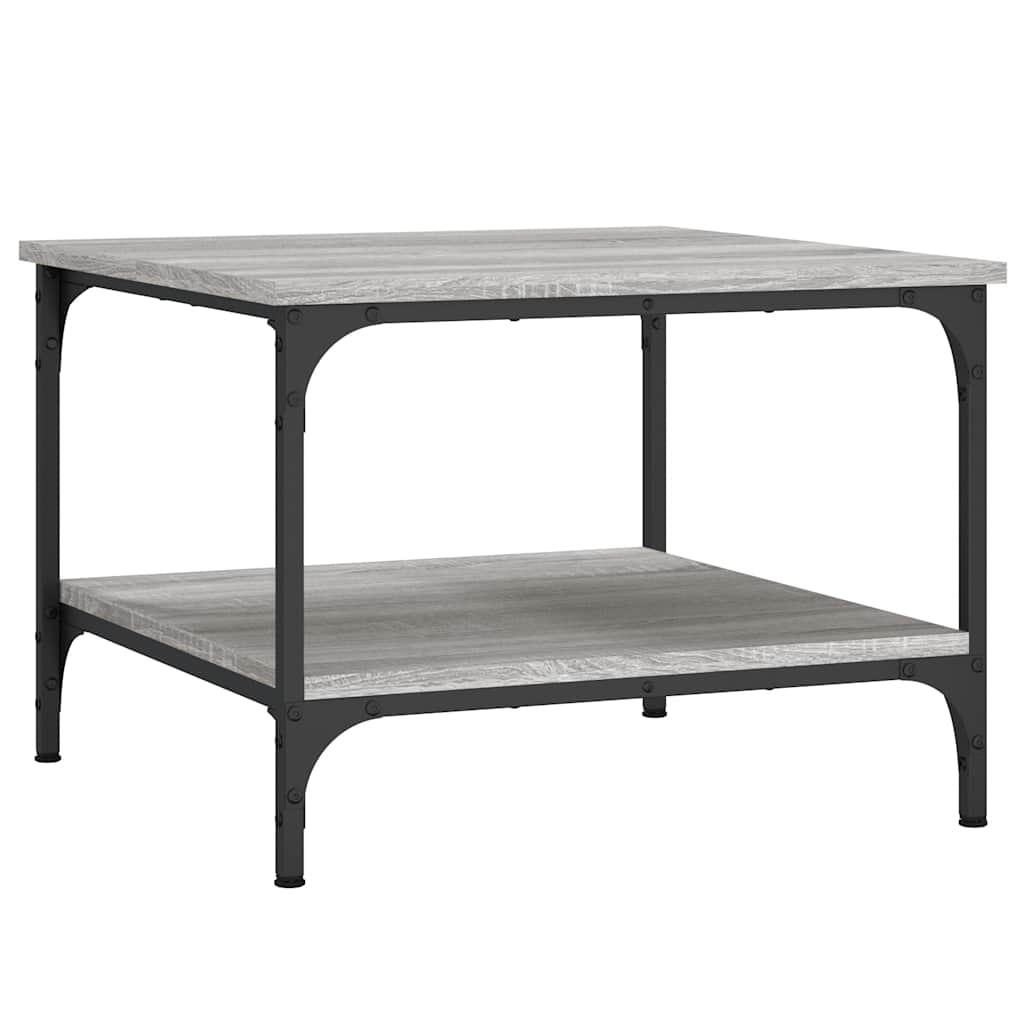vidaXL Table basse gris Sonoma 55x55x40 cm aggloméré