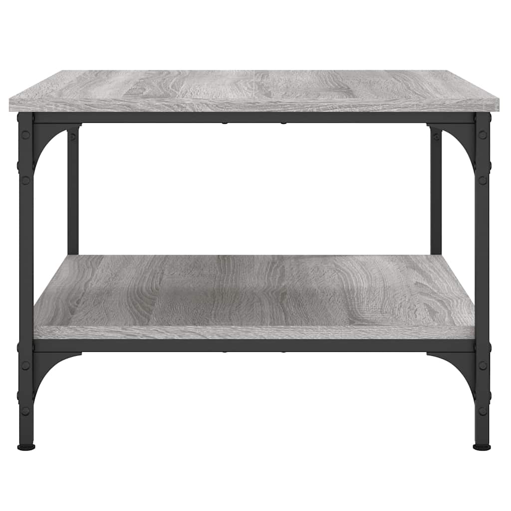 vidaXL Table basse gris Sonoma 55x55x40 cm aggloméré