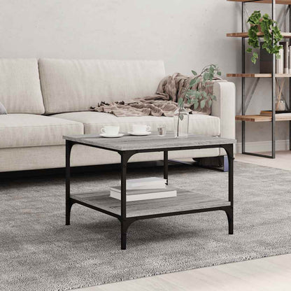 vidaXL Table basse gris Sonoma 55x55x40 cm aggloméré