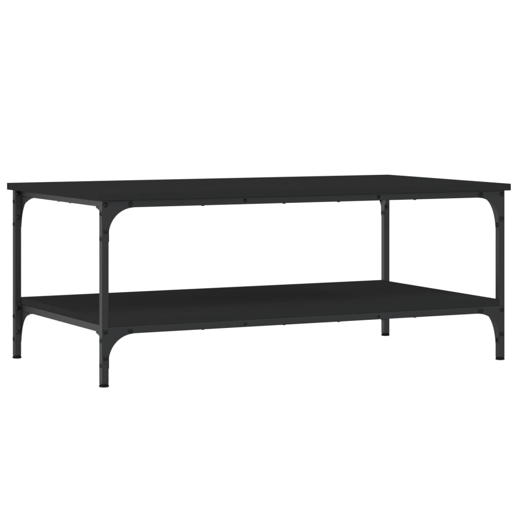 vidaXL Table basse Noir 100x55x40 cm Bois d'ingénierie