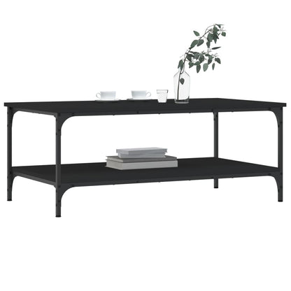 vidaXL Table basse Noir 100x55x40 cm Bois d'ingénierie