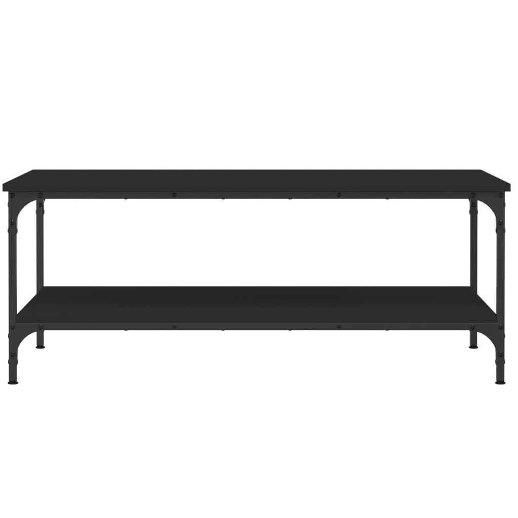 vidaXL Table basse Noir 100x55x40 cm Bois d'ingénierie