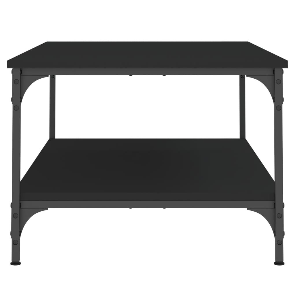vidaXL Table basse Noir 100x55x40 cm Bois d'ingénierie