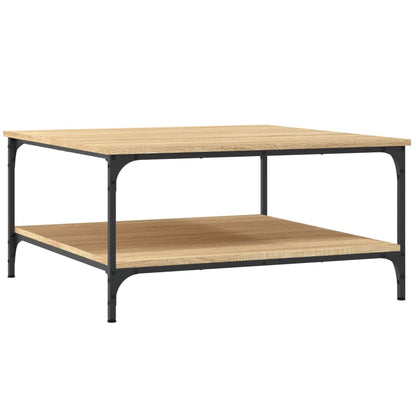 vidaXL Table basse chêne Sonoma 80x80x40 cm aggloméré