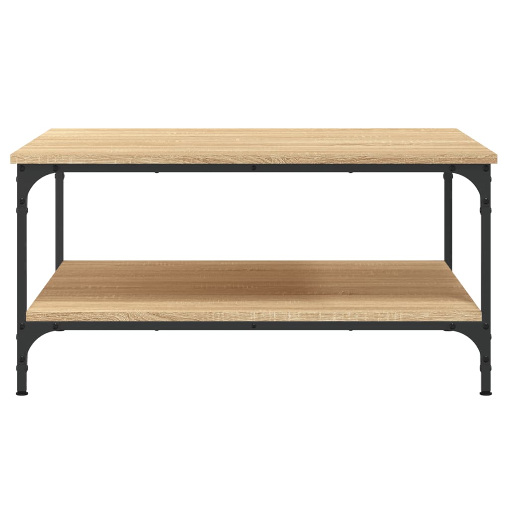 vidaXL Table basse chêne Sonoma 80x80x40 cm aggloméré