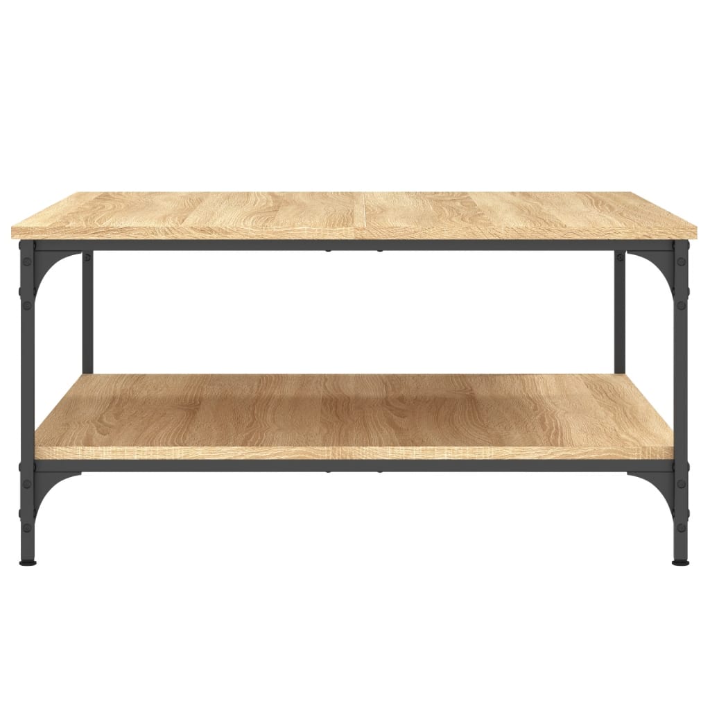 vidaXL Table basse chêne Sonoma 80x80x40 cm aggloméré