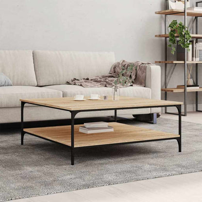 vidaXL Couchtisch Sonoma-Eiche 100x100x40 cm Holzwerkstoff