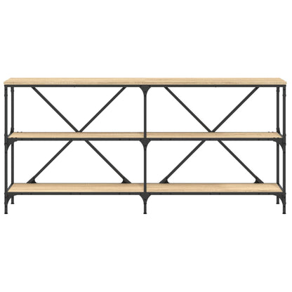 vidaXL Konsolentisch Sonoma-Eiche 160x30x75 cm Holzwerkstoff und Eisen