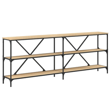 vidaXL Konsolentisch Sonoma-Eiche 200x30x75 cm Holzwerkstoff und Eisen