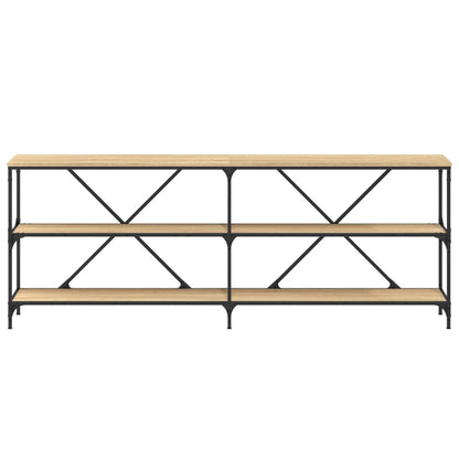 vidaXL Konsolentisch Sonoma-Eiche 200x30x75 cm Holzwerkstoff und Eisen
