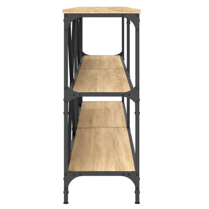 vidaXL Konsolentisch Sonoma-Eiche 200x30x75 cm Holzwerkstoff und Eisen