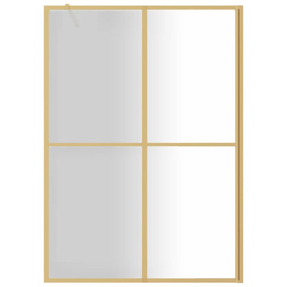 Duschwand für Begehbare Dusche ESG Klarglas Golden 140x195cm