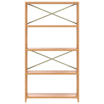 vidaXL Regal mit 5 Böden 80x30x146 cm Massivholz Eiche