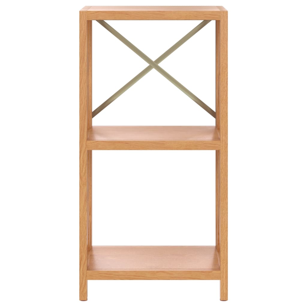 vidaXL Regal mit 3 Böden 40x30x78 cm Massivholz Eiche