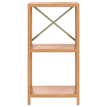 vidaXL Regal mit 3 Böden 40x30x78 cm Massivholz Eiche