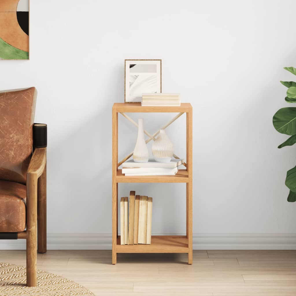 vidaXL Regal mit 3 Böden 40x30x78 cm Massivholz Eiche