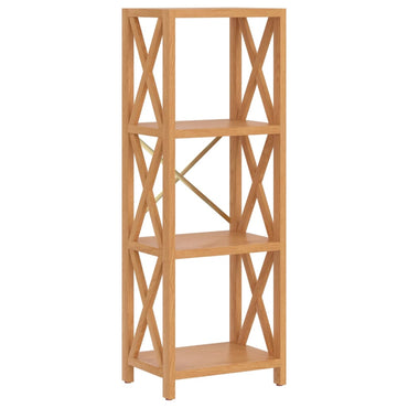 vidaXL Regal mit 4 Böden 40x30x112 cm Massivholz Eiche