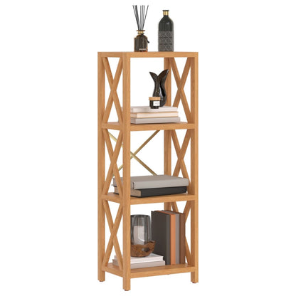 vidaXL Regal mit 4 Böden 40x30x112 cm Massivholz Eiche