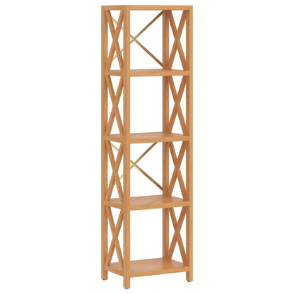 vidaXL Regal mit 5 Böden 40x30x146 cm Massivholz Eiche