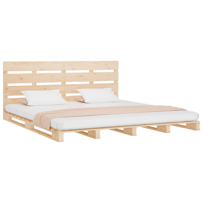 vidaXL Massivholzbett ohne Matratze 140x190 cm Kiefernholz