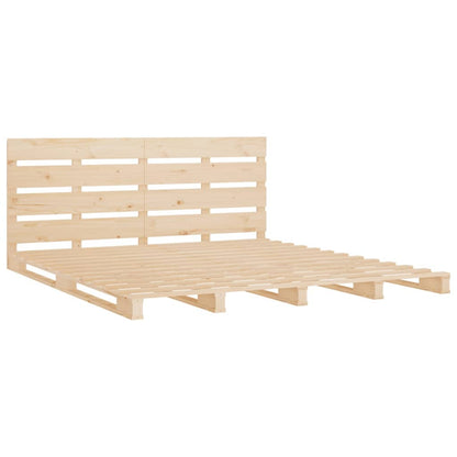 vidaXL Massivholzbett ohne Matratze 140x190 cm Kiefernholz
