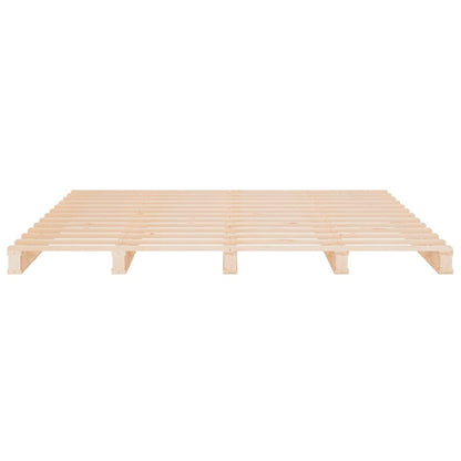 vidaXL Massivholzbett ohne Matratze 140x190 cm Kiefernholz