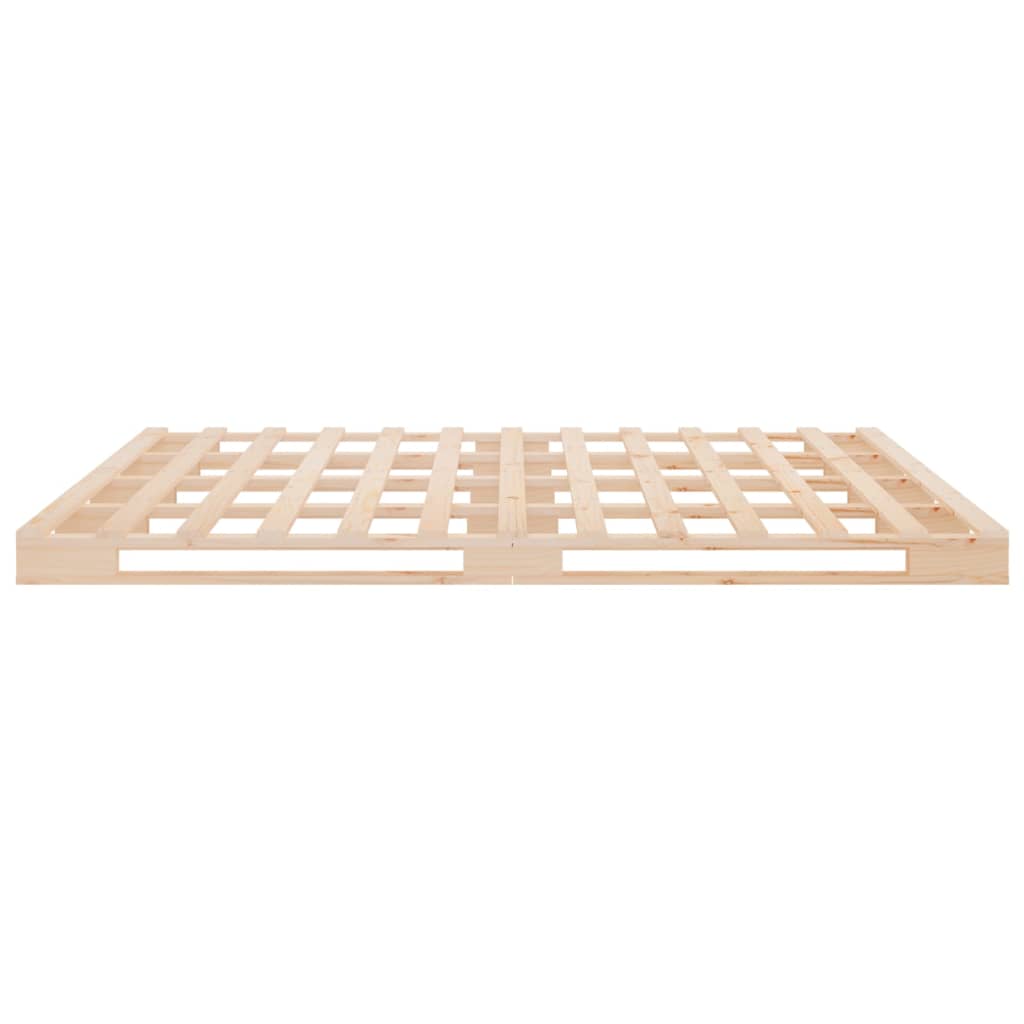 vidaXL Massivholzbett ohne Matratze 140x190 cm Kiefernholz