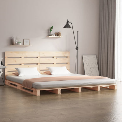 vidaXL Massivholzbett ohne Matratze 140x190 cm Kiefernholz