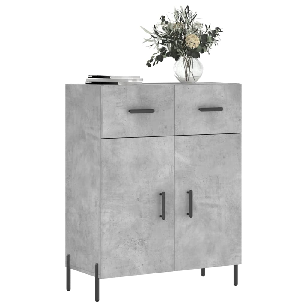 Sideboard Betongrau 69,5x34x90 cm Holzwerkstoff