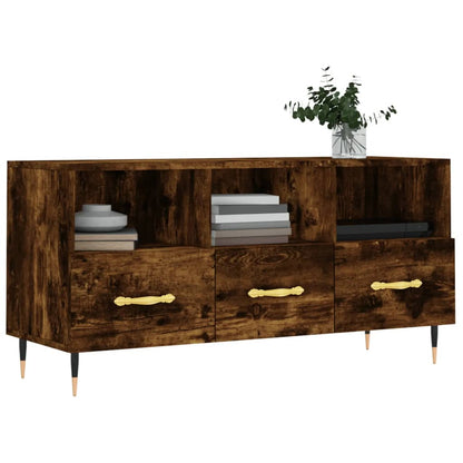 vidaXL TV-Schrank Räuchereiche 102x36x50 cm Holzwerkstoff