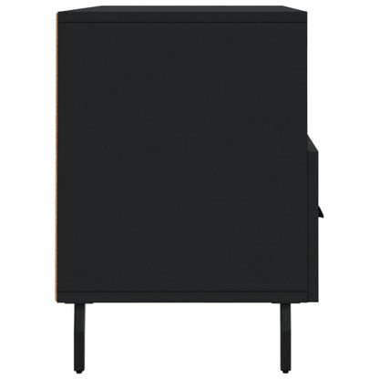 vidaXL Meuble TV Noir 102x36x50 cm Bois d'ingénierie
