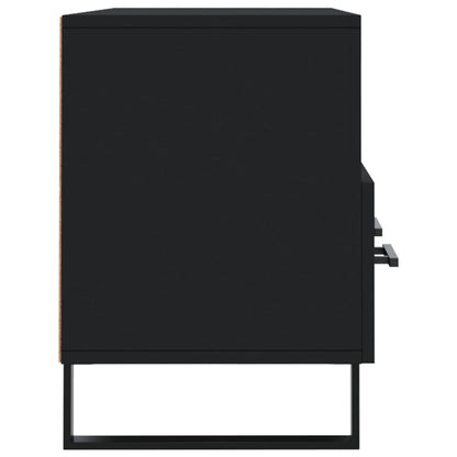 vidaXL Meuble TV Noir 102x36x50 cm Bois d'ingénierie