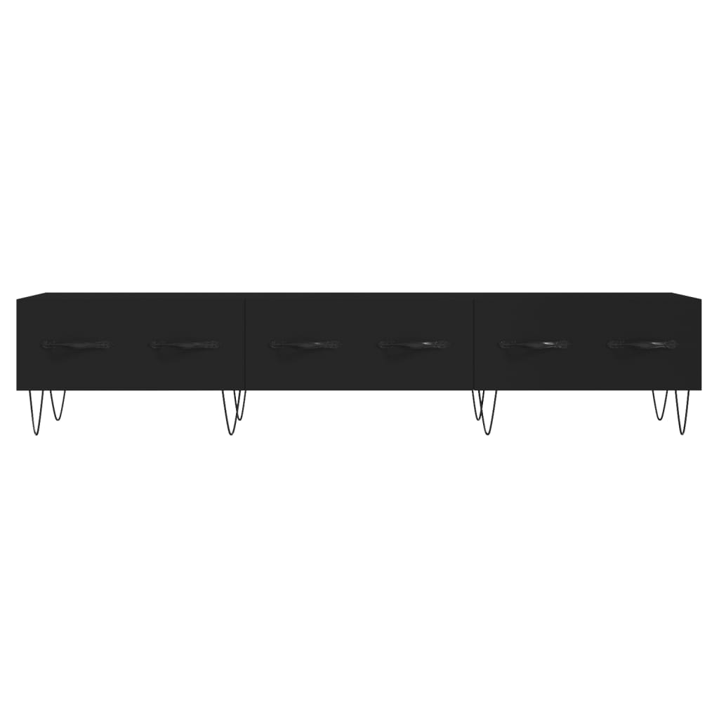 vidaXL TV-Schrank Schwarz 150x36x30 cm Holzwerkstoff